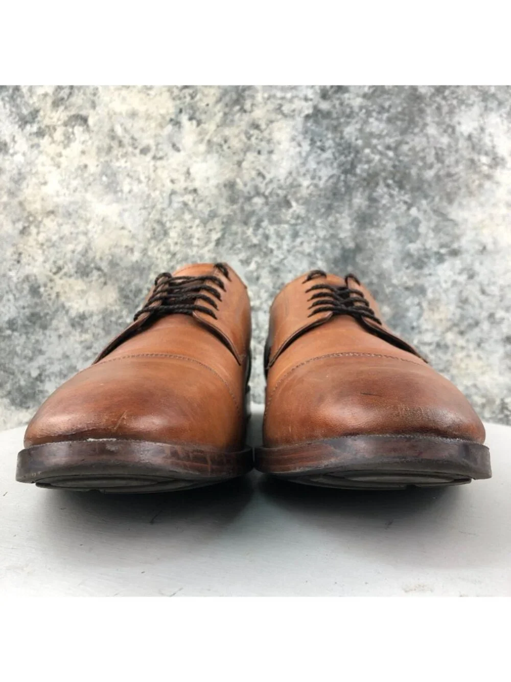 Cole Haan Men's Size 13W Grand.OS Cap Toe Brown Leather Oxfords Dress Shoes